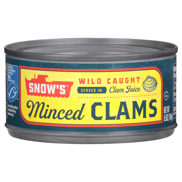 Snows Bumble Bee Clams Minced In Clam Juice