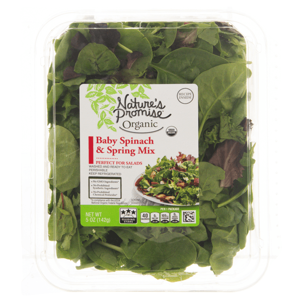 Nature'S Promise Organic Baby Spinach & Spring Mix