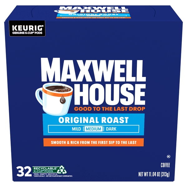 Maxwell House Original Roast Medium Roast Kcup Coffee Pods