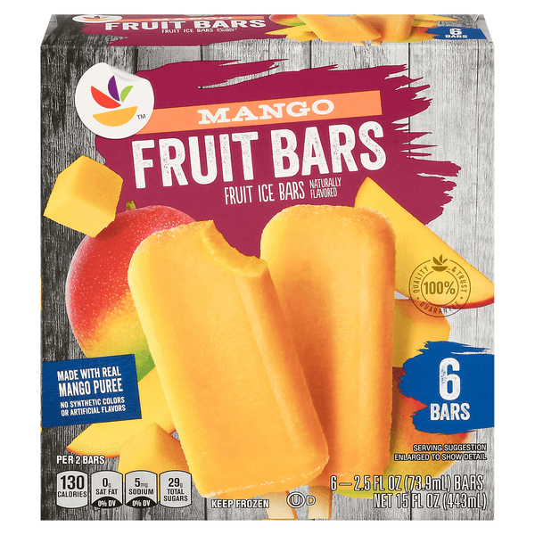 Stop & Shop Fruit Ice Bars Mango