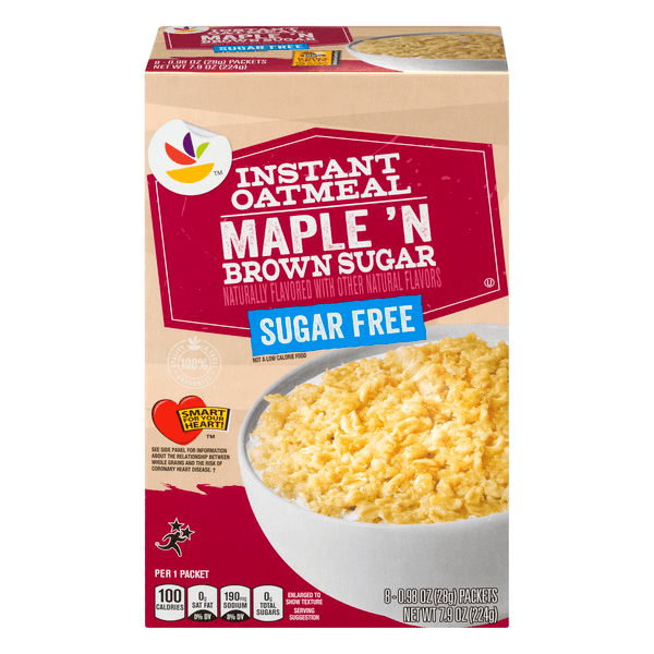 Stop & Shop Instant Oatmeal Maple 'N Brown Sugar Sugar Free