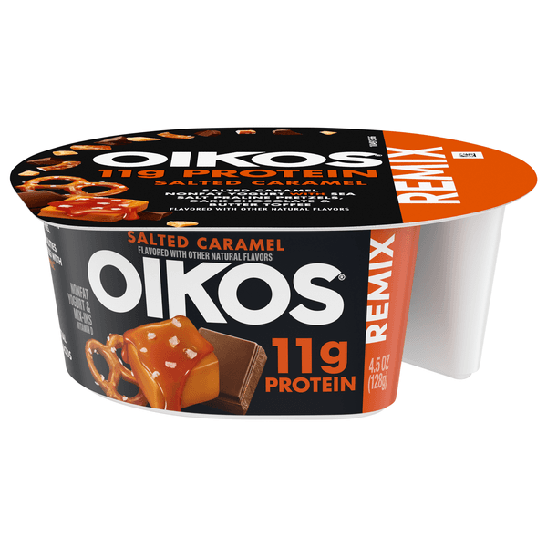 Oikos Remix Salted Caramel Nonfat Greek Yogurt