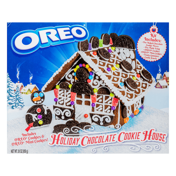 Cookies United Oreo Holiday Chocolate Cookie House Kit