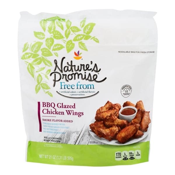 Nature'S Promise Free From Chicken Wings Bbq Glazed