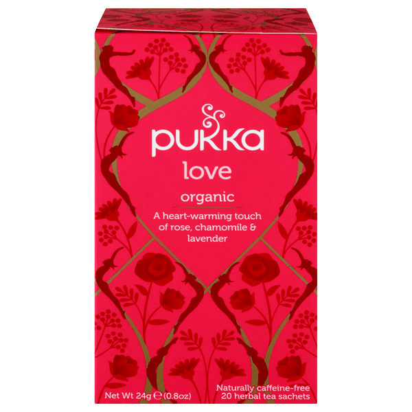 Pukka Organic Caffeine Free Love Herbal Tea Sachets