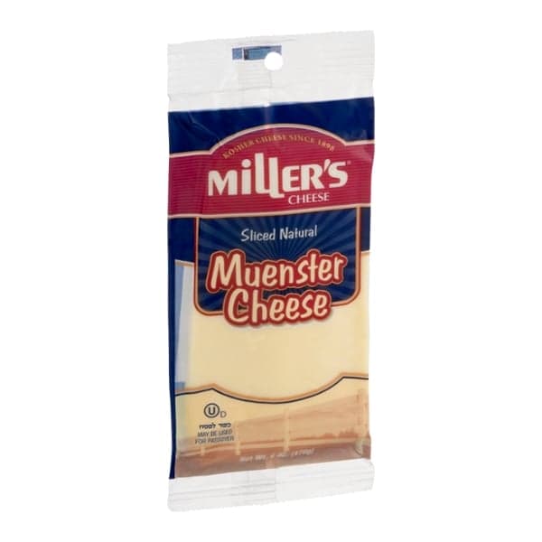 Miller'S Muenster Cheese Sliced Natural