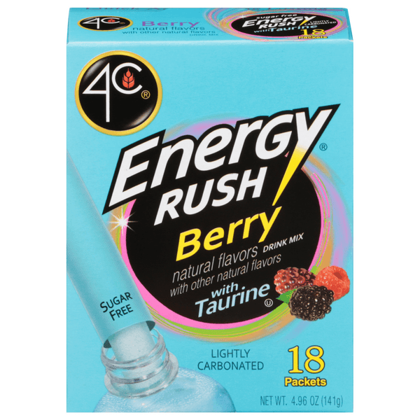  Energy Rush Drink Mix Berry Sugar Free
