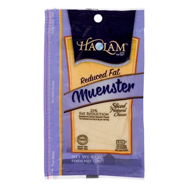 Haolam Muenster Cheese Reduced Fat Sliced