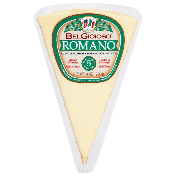 Belgioioso Romano Cheese Wedge Specialty Hard Cheese