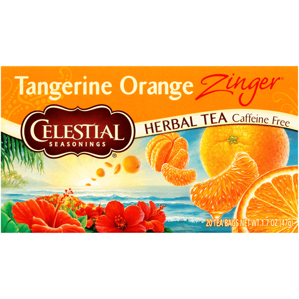 Celestial Seasonings Herbal Tea Bags Caffeine Free Orange Zinger