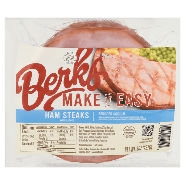 Berks Make It Easy Reduced Sodium Ham Steaks