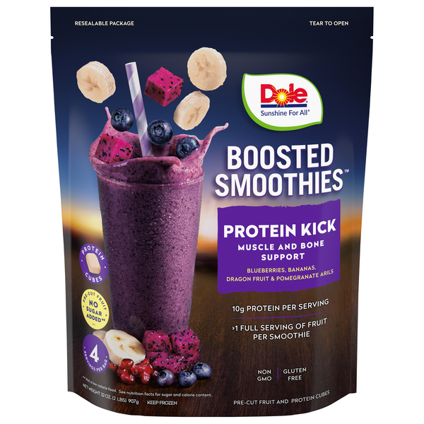 Is it Shellfish Free? Dole Boosted Blends Blueberries Protein Smoothie