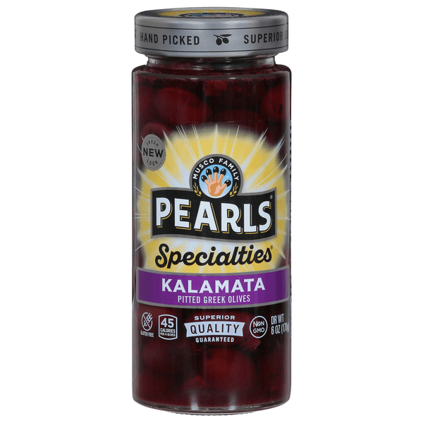 Musco Family Olive Co. Pearls Specialties Olives Greek Pitted Kalamata