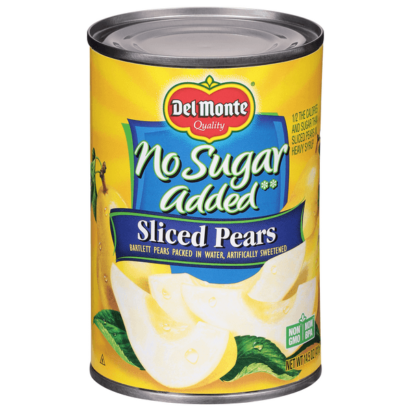 Del Monte Pears Sliced Northwest No Sugar Added