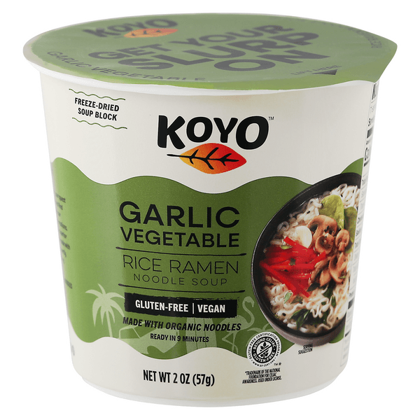 Koyo Garlic Vegetable Rice Ramen Noodle Soup