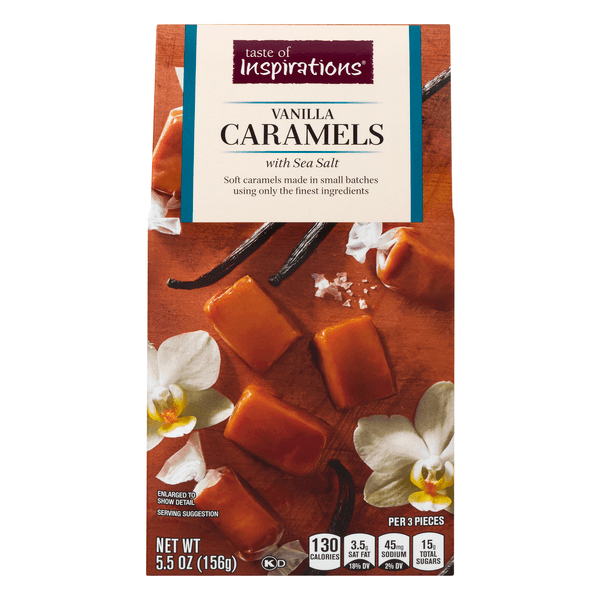 Taste Of Inspirations Vanilla Caramels With Sea Salt