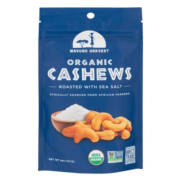 Mavuno Harvest Cashews Roasted With Sea Salt Organic