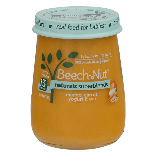 Beech-Nut Naturals Superblends Stage 3 Baby Food Mango/Carrot/Yogurt & Oat