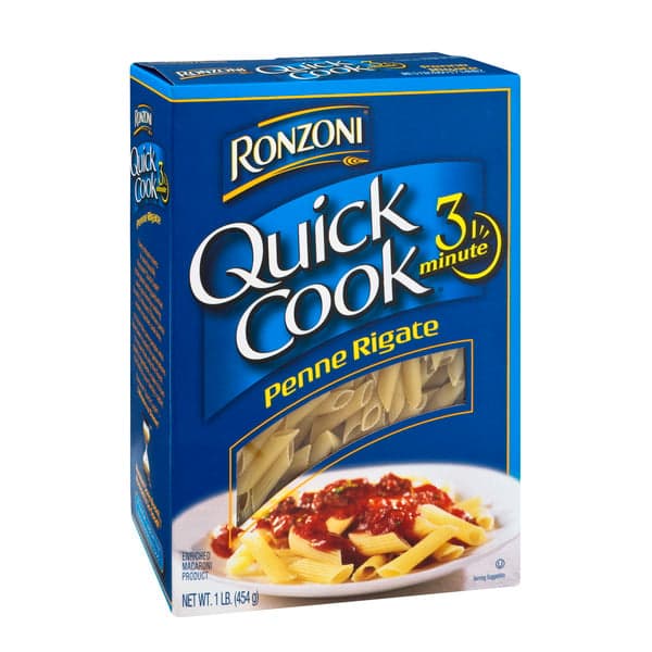 Ronzoni Quick Cook Pasta Penne Rigate