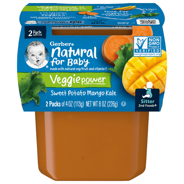 Gerber Natural For Baby 2Nd Baby Food Sweet Potato Mango Kale
