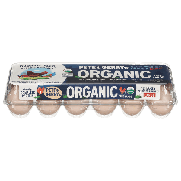 Pete & Gerrys Organic Eggs Free Range Large