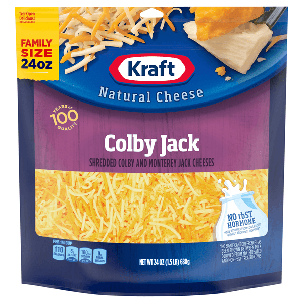 Kraft Shredded Colby Jack Cheese Family Size