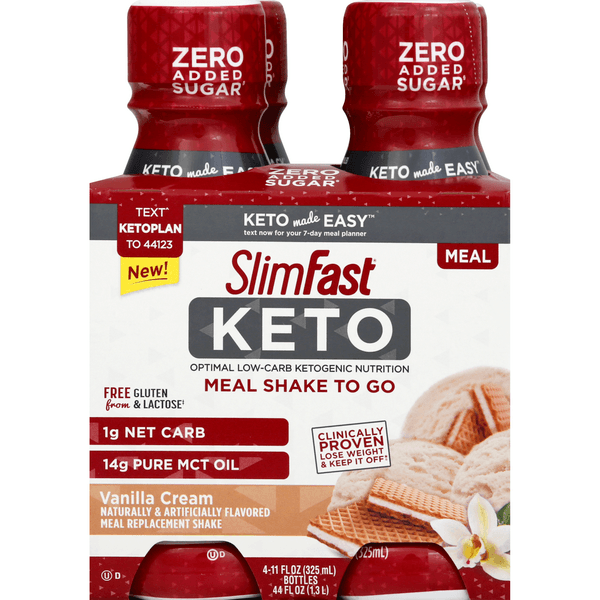 Slimfast Keto Meal Shake To Go Vanilla Cream