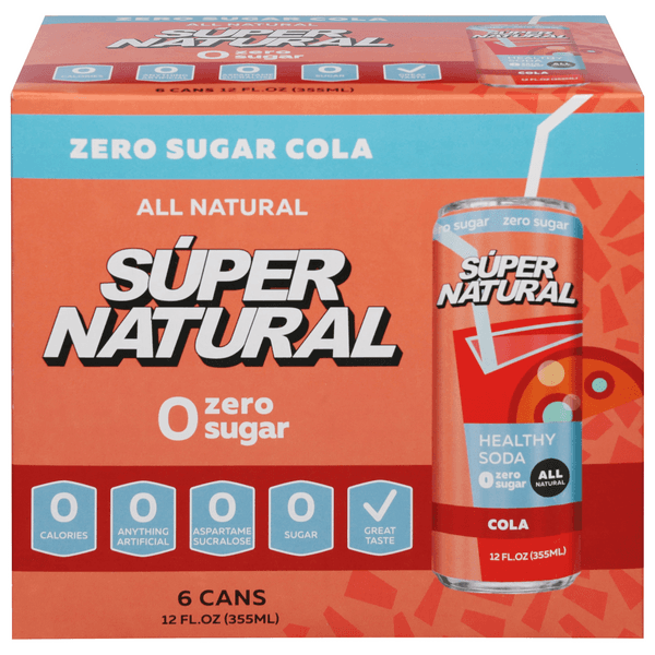 Supernatural Zero Sugar Super Natural Cola Soda