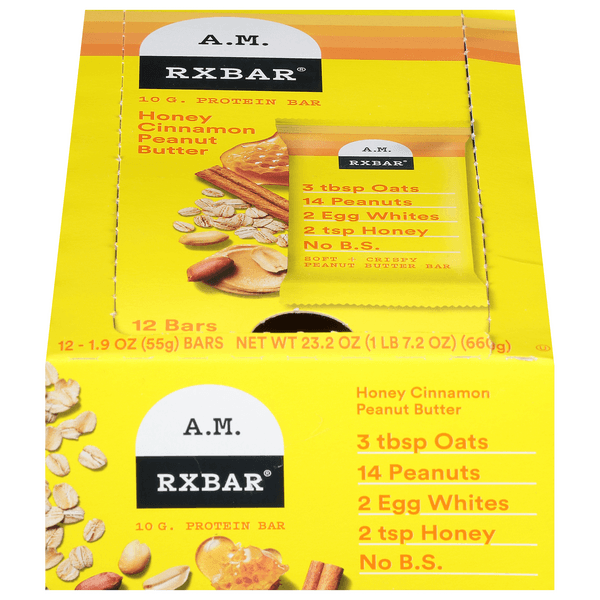 Rxbar, Protein Bar, Honey Cinnamon Peanut Butter