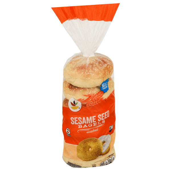 Stop & Shop Sesame Seed Pre-Sliced Bagels