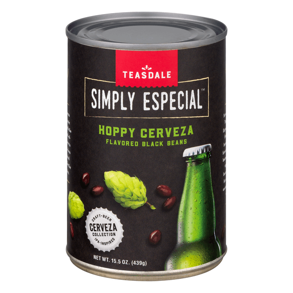 Teasdale Simply Especial Black Beans Hoppy Cerveza Flavored