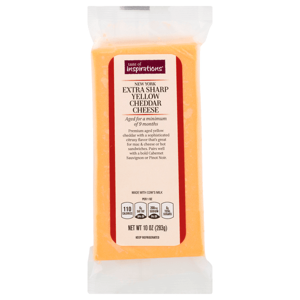Taste Of Inspirations Age New York Extra Sharp Yellow Cheddar Cheese Block
