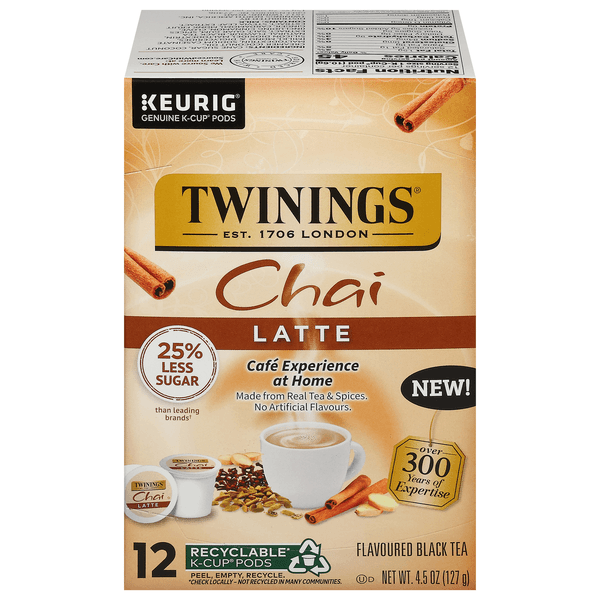 Twinnings Chai Latte Flavored Black Tea K