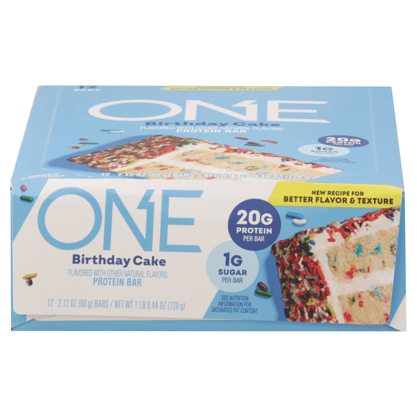 One Protein Bar Birthday Cake Gluten Free
