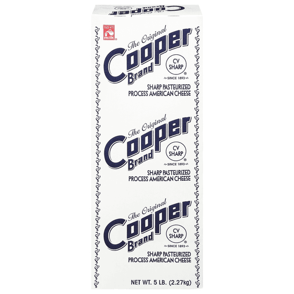 Cooper Deli American Cheese Sharp White (Regular Sliced
