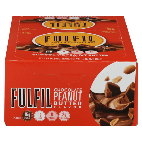 Fulfil Vitamin & Protein Bar Chocolate Peanut Butter Flavor