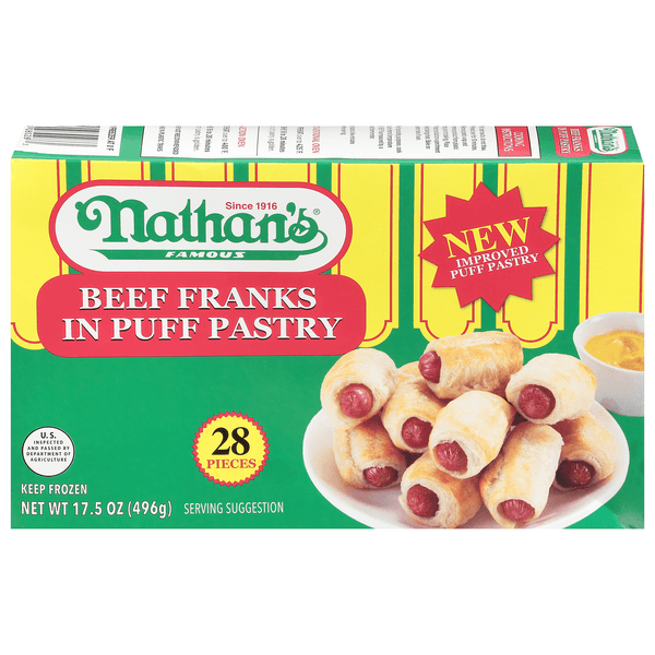 Nathan'S Famous Beef Franks In Puff Pastry