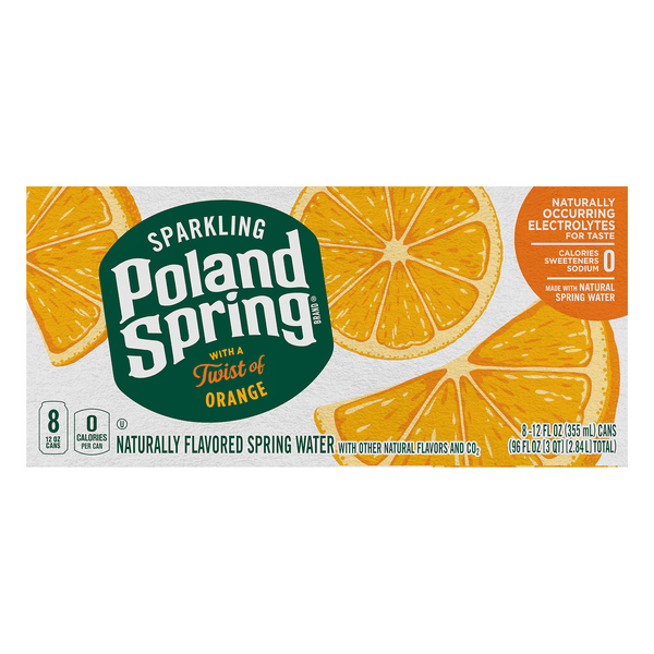 Poland Spring Sparkling Water Orange