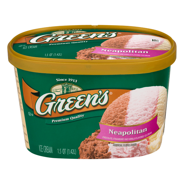 Green'S Premium Quality Ice Cream Neapolitan