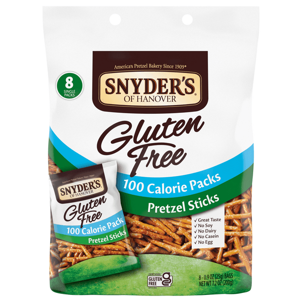 Snyder'S Of Hanover 100 Calorie Pack Pretzel Sticks Gluten Free