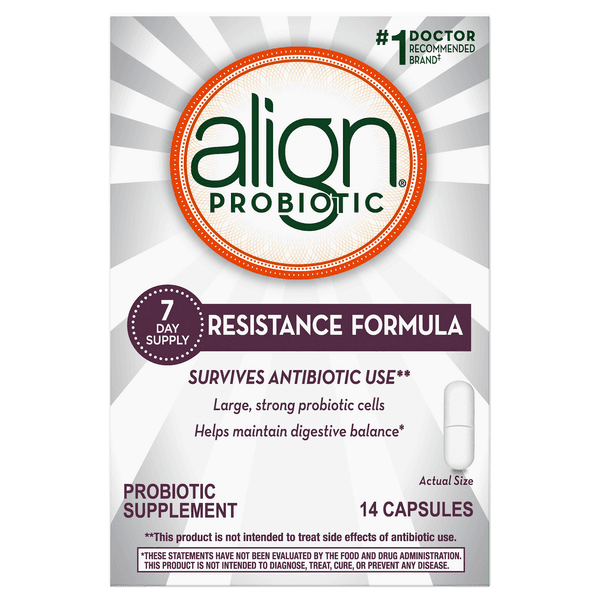 Align Probiotic Supplement Resistance Formula 7 Day Supply Capsules