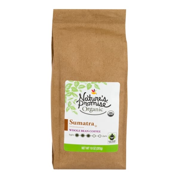 Nature'S Promise Organic Sumatra Medium Roast Coffee (Whole Bean