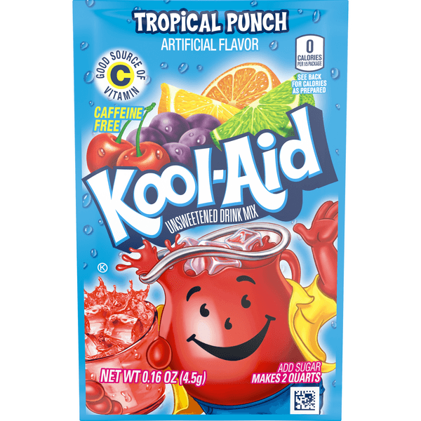 Kool-Aid Unsweetened Tropical Punch Artificially Flavored Powdered Drink Mix