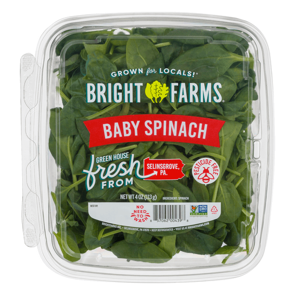 Brightfarms Baby Spinach Salad Locally Grown