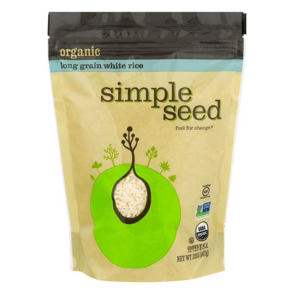 Simple Seed Long Grain White Rice Organic Gluten Free