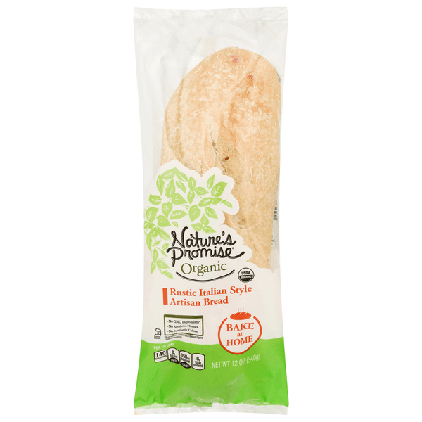 Nature'S Promise Organic Bake At Home Rustic Italian Bread