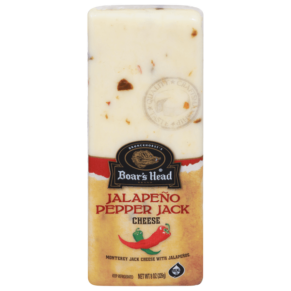 Boars Head Cheese Pre Cut Monterey Jack With Jalapeno