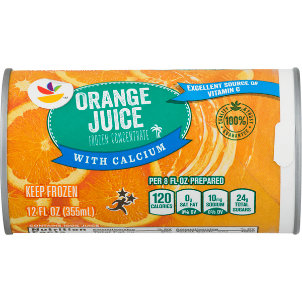 Stop & Shop 100% Pure Orange Juice With Calcium  Concentrate