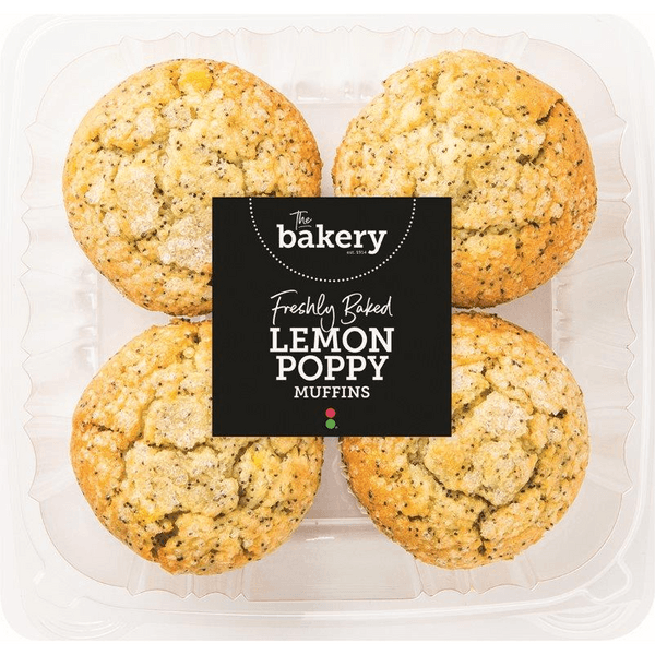 Stop & Shop The Bakery Freshly Baked Lemon Poppy Seed Muffins