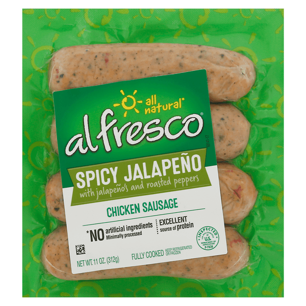Al Fresco Chicken Sausage Spicy Jalapeno All Natural